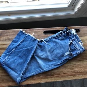 High waisted skinny jeans